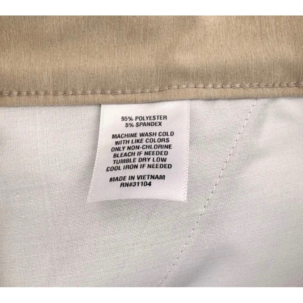 Ocean Coast Mens Performance Shorts Me. 36 Khaki Tan Stretch Hiking Golf Utility - Picture 4 of 9